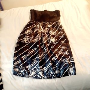 metal mullisha silk dress